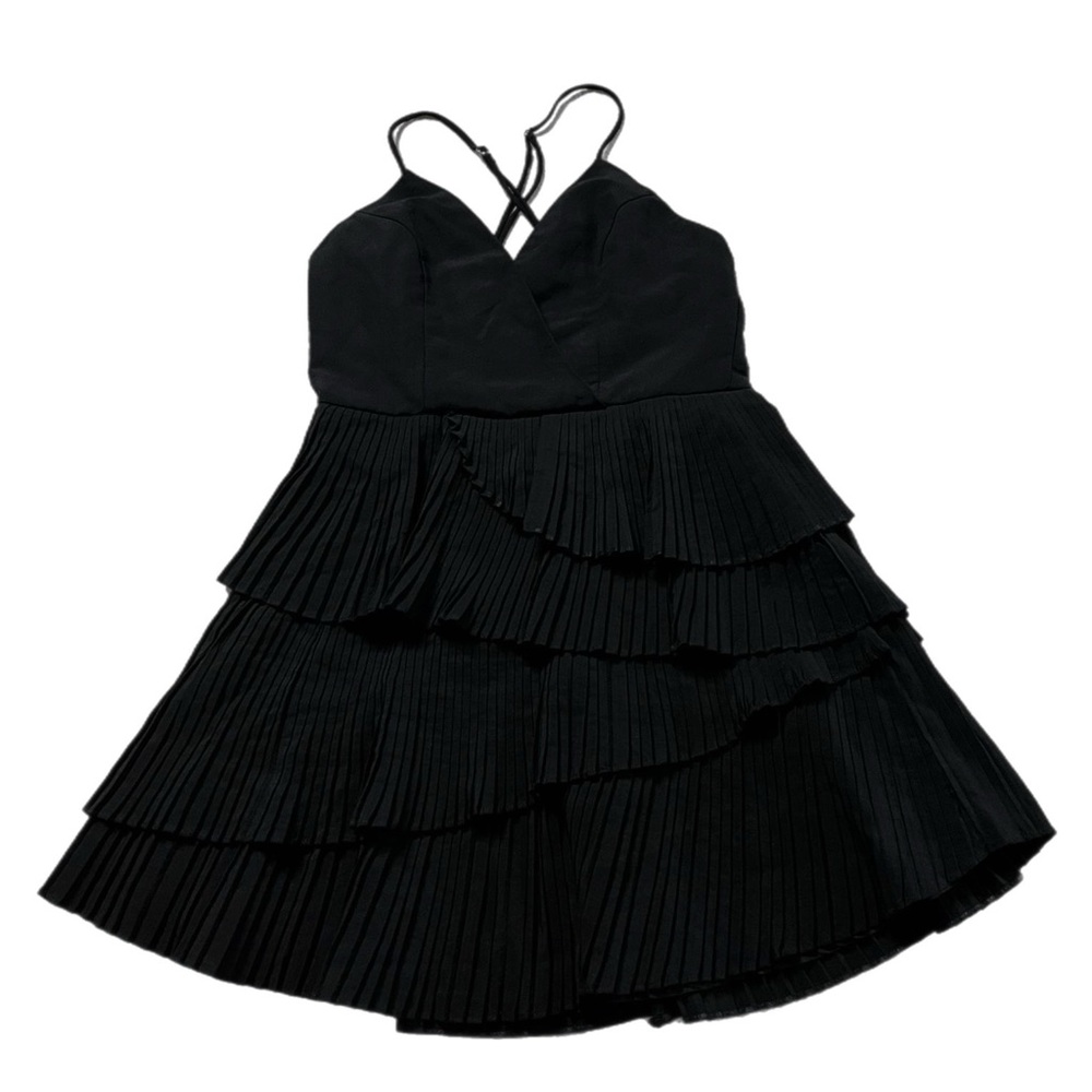 Angel Biba Black Spaghetti Strap Mini Sundress